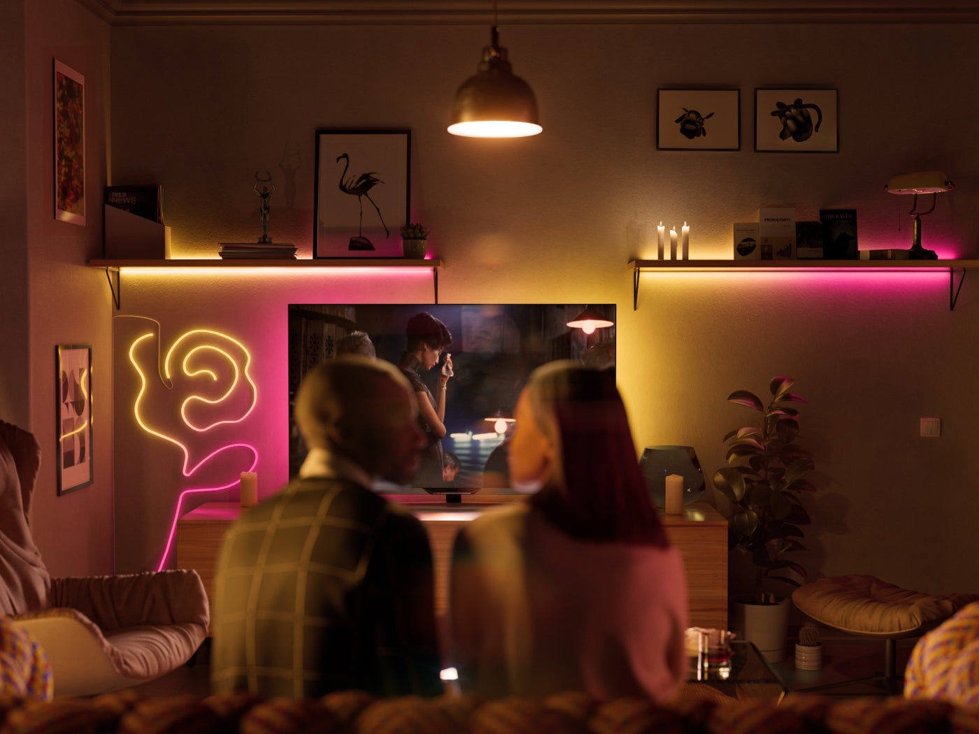 Genius ways to decorate for Valentine’s Day with smart LED lights