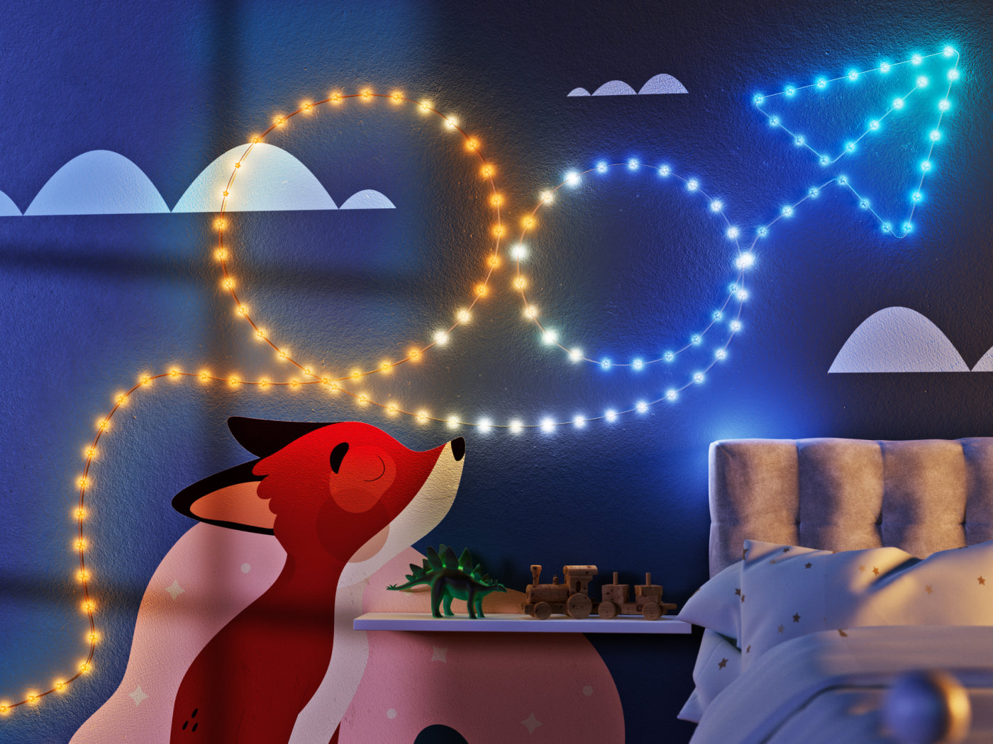 The magic of decorative smart lights for your child's room