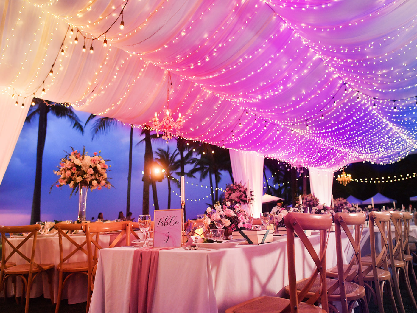 Your fairytale wedding: How to use smart string lights in your reception decor