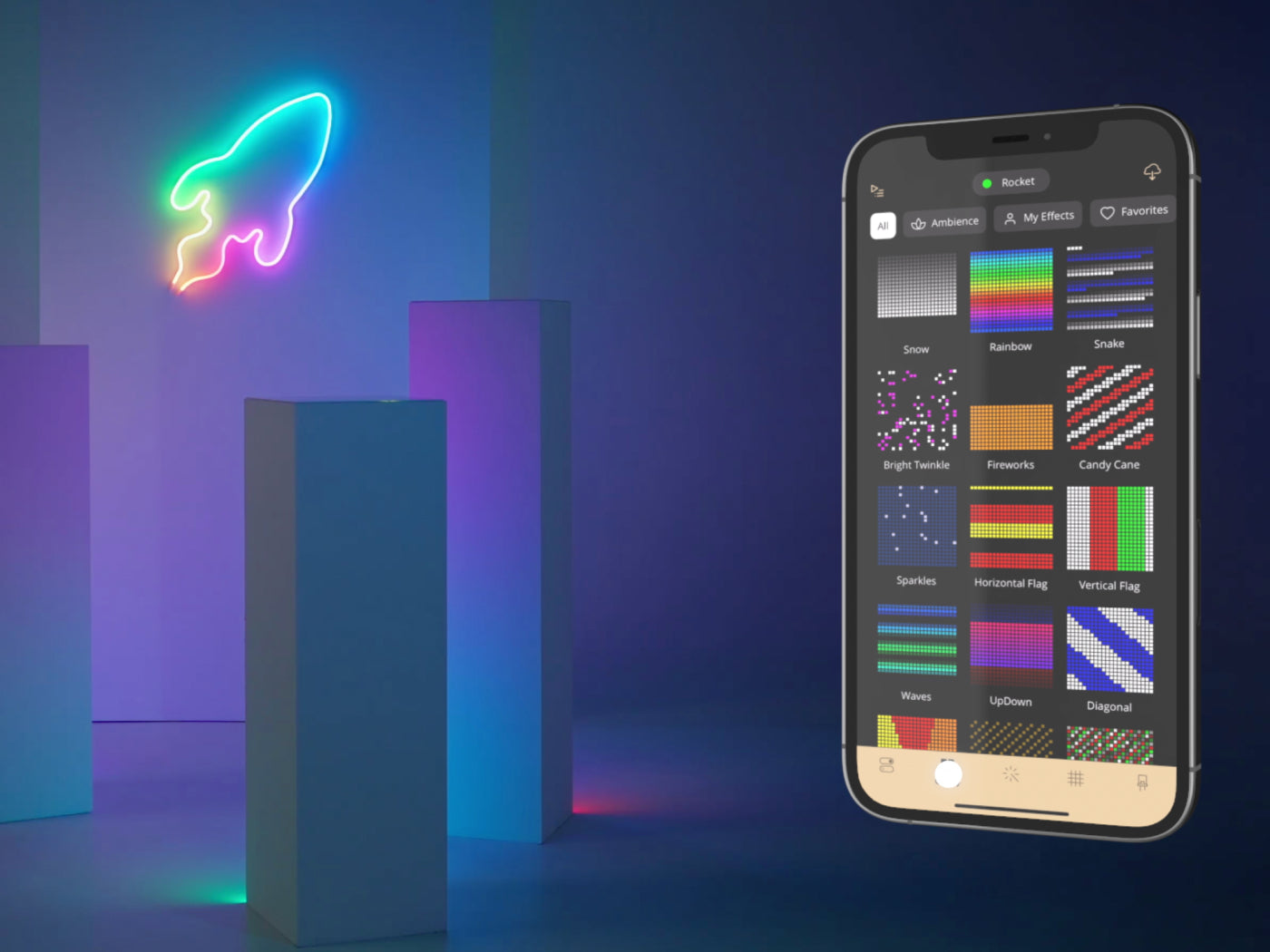 Explore the Twinkly magic: The most powerful app in decorative smart LED lighting