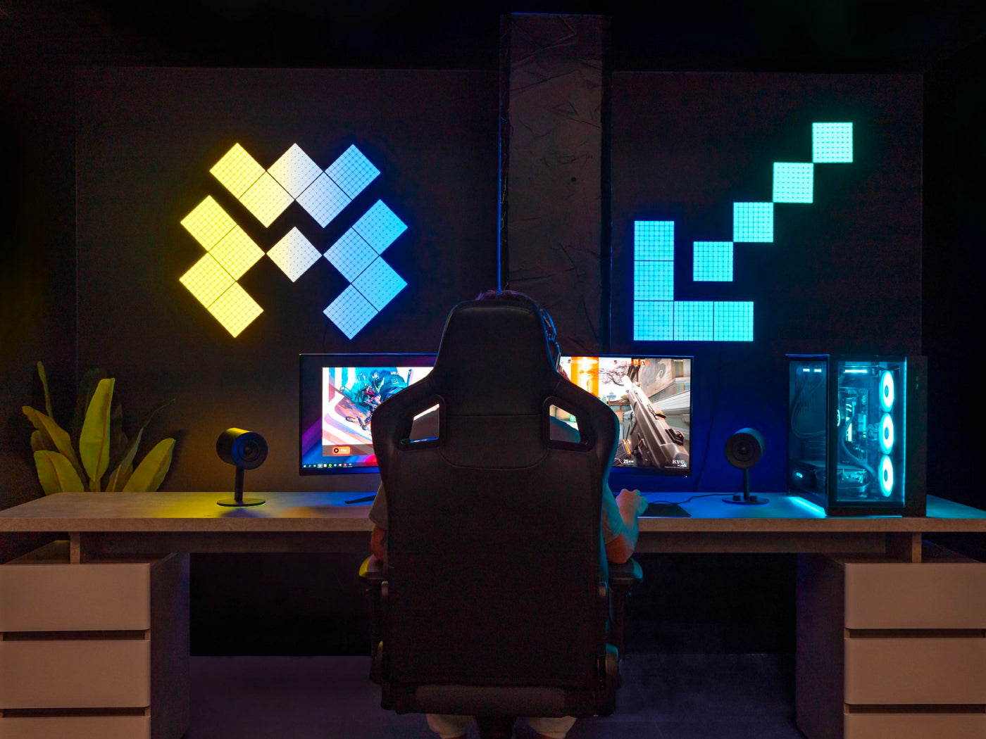 Best smart lights for your gaming room: Twinkly Squares vs. Flex