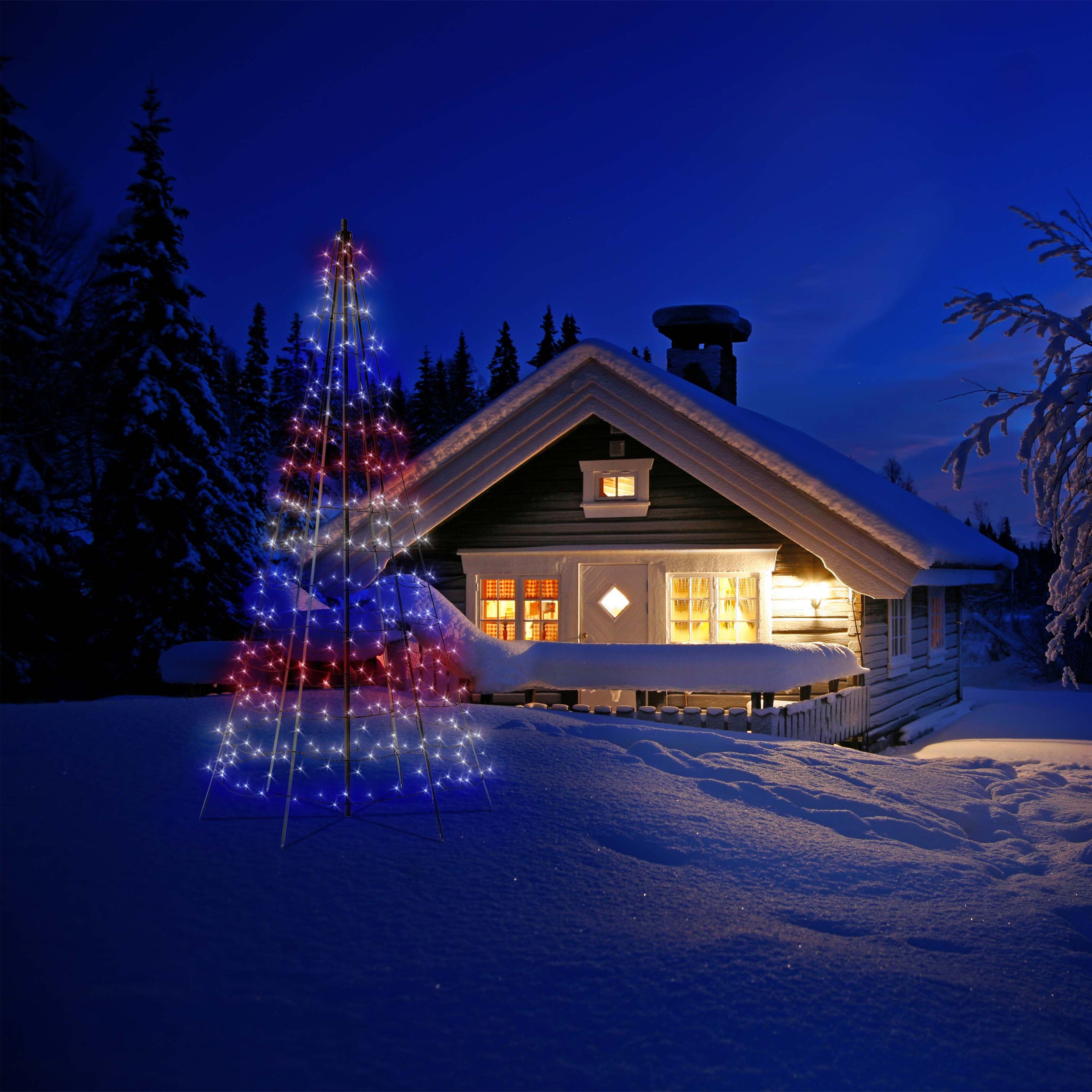 3D Light Tree: Smart LED Outdoor Christmas Tree | Twinkly