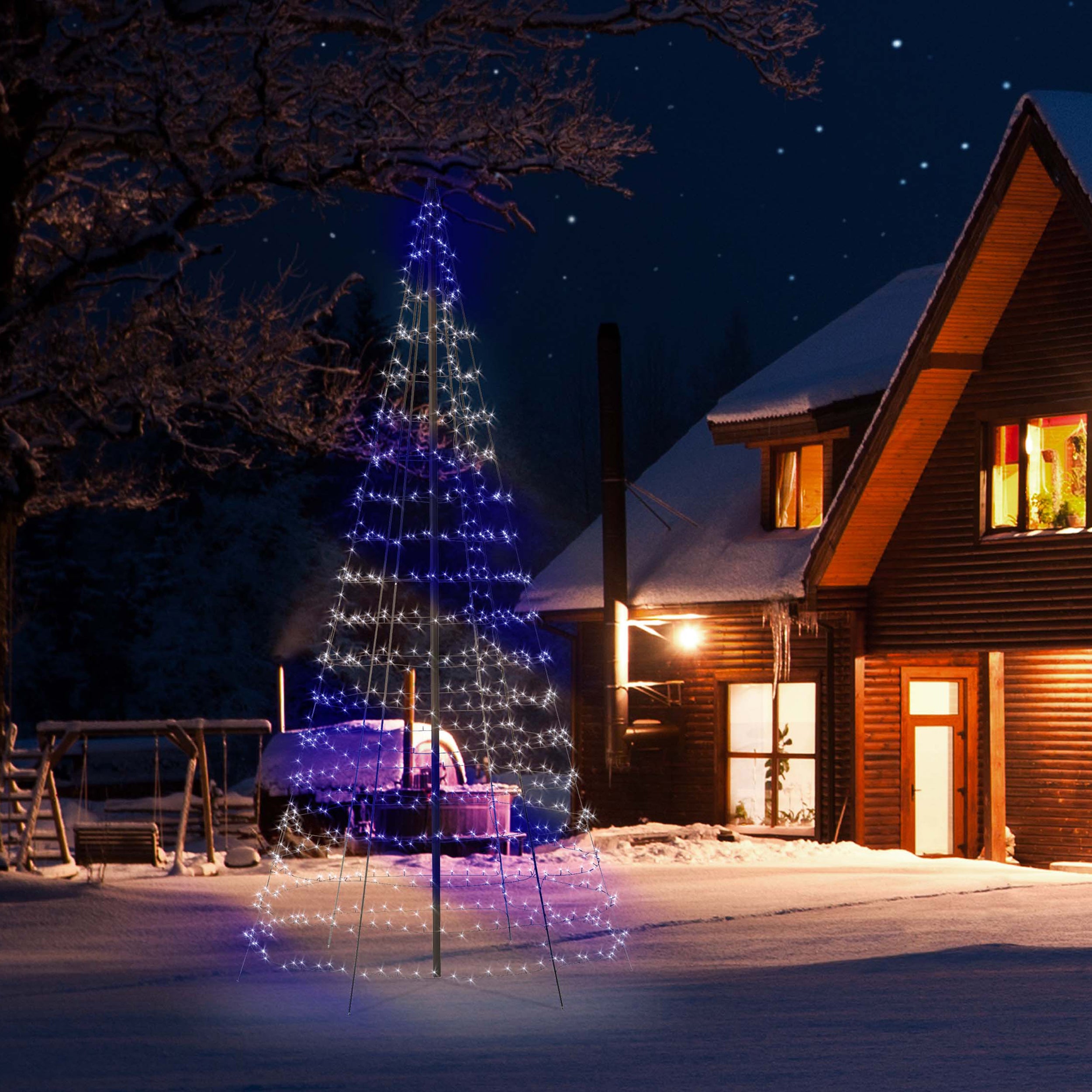 Kit Di Saldatura Albero Di Natale LED 3D Con 36 Luci RGB Sfavillanti - Progetto Fai Da Te Per Imparare A Saldare - 2 Pezzi - Con Porta Batteria E Cavo USB