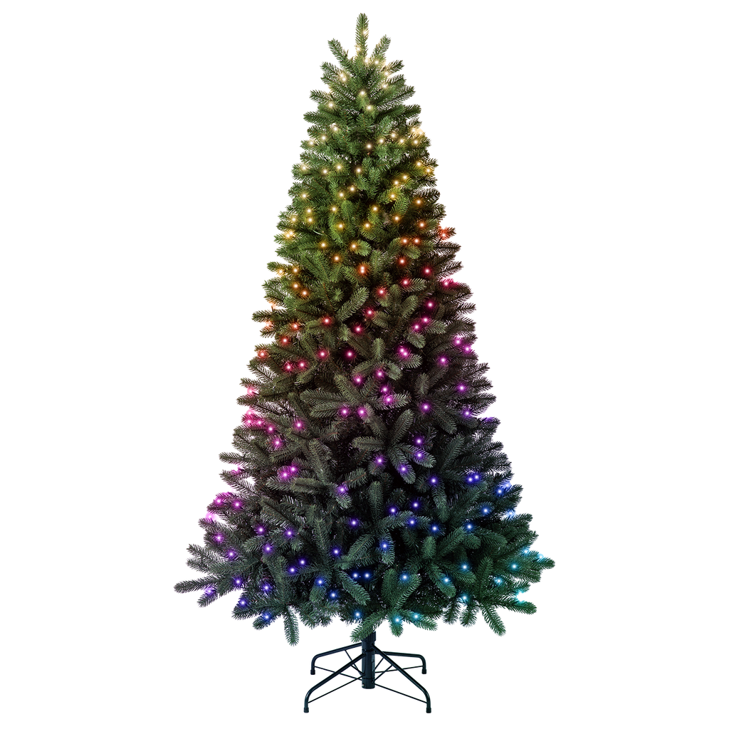 Twinkly Pre-lit Regal Tree (Multicolor + Bianco)