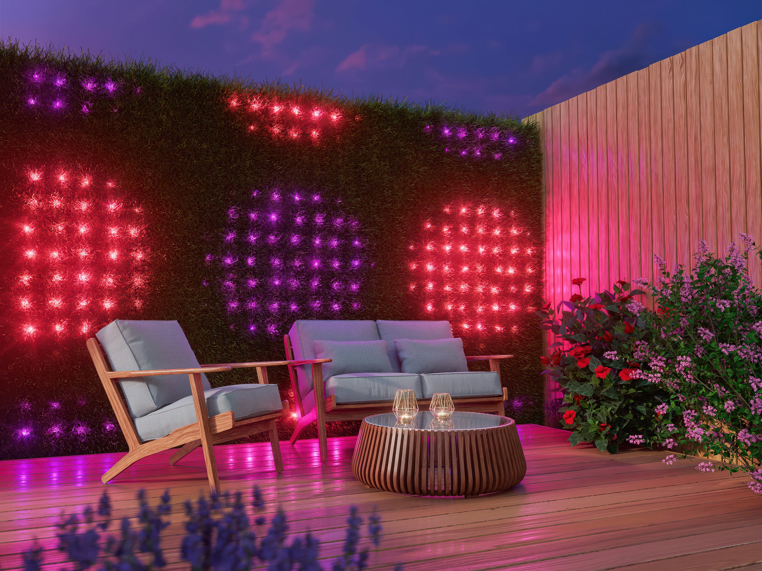 Net Lights: Smart LED Grid for Outdoor Decor | Twinkly