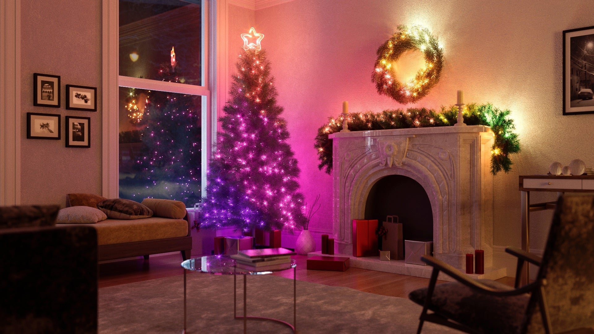 Pre-Lit Christmas Garland for Festive Indoor Decoration | Twinkly